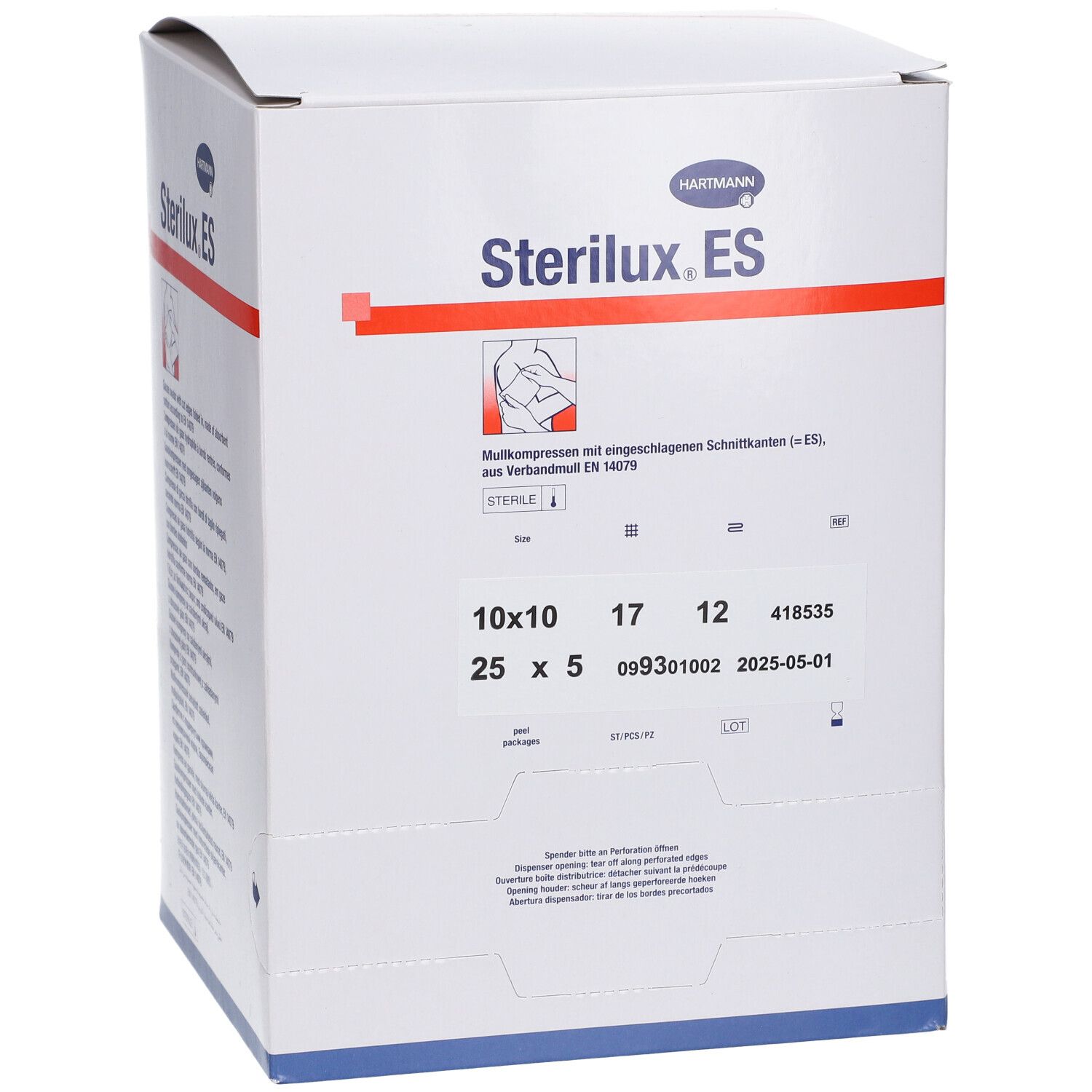 Hartmann Stérilux® ES Compresses de gaze hydrophiles 10 x 10 cm