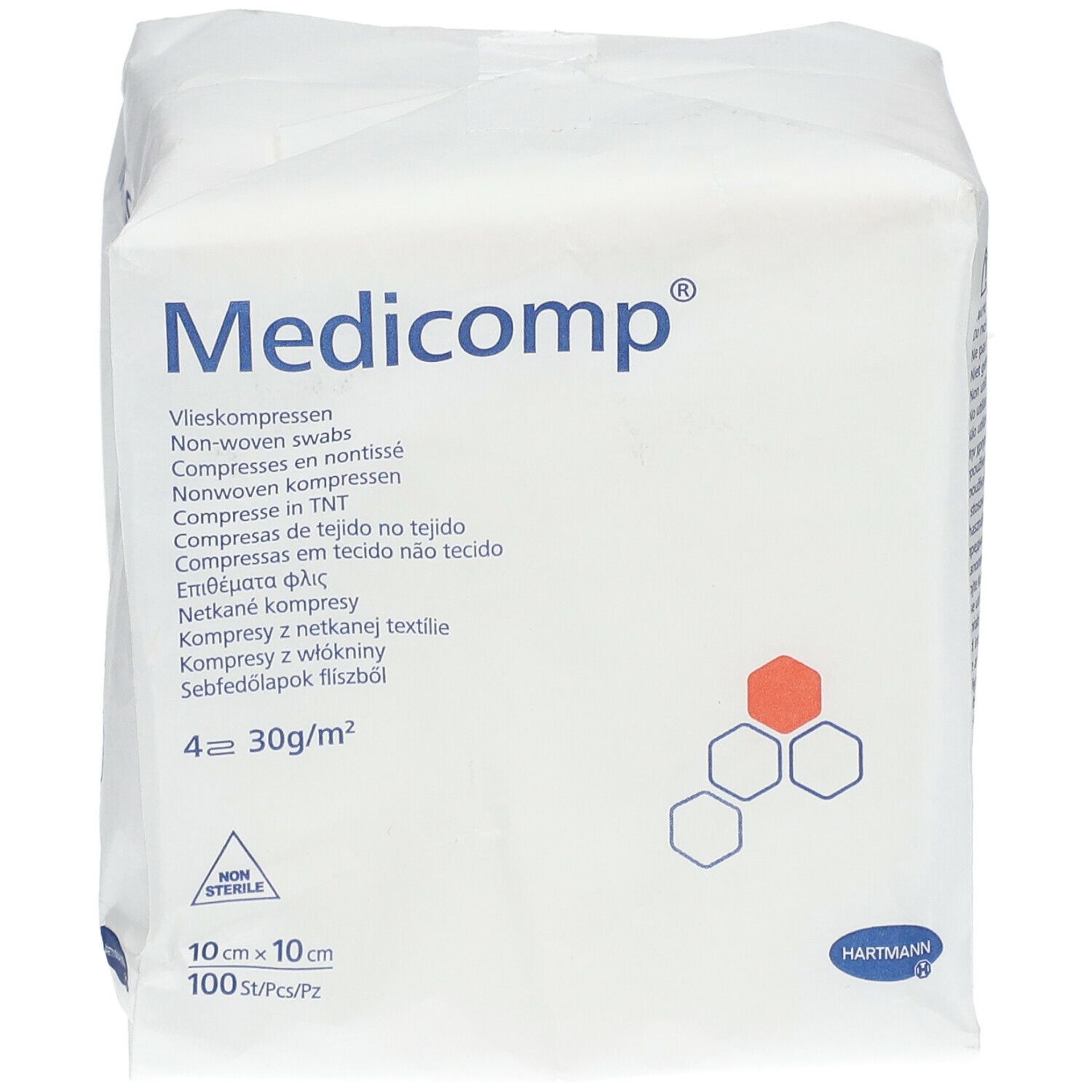Hartmann Medicomp® Compresse en non tissé, non stérile 10 cm x 10 cm