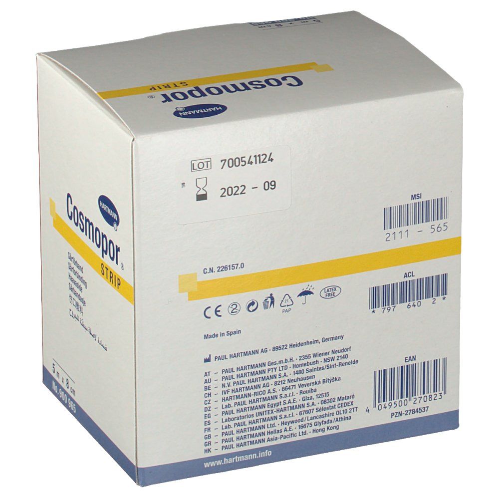 Hartmann Cosmopor® Strip 8 cm x 5 m