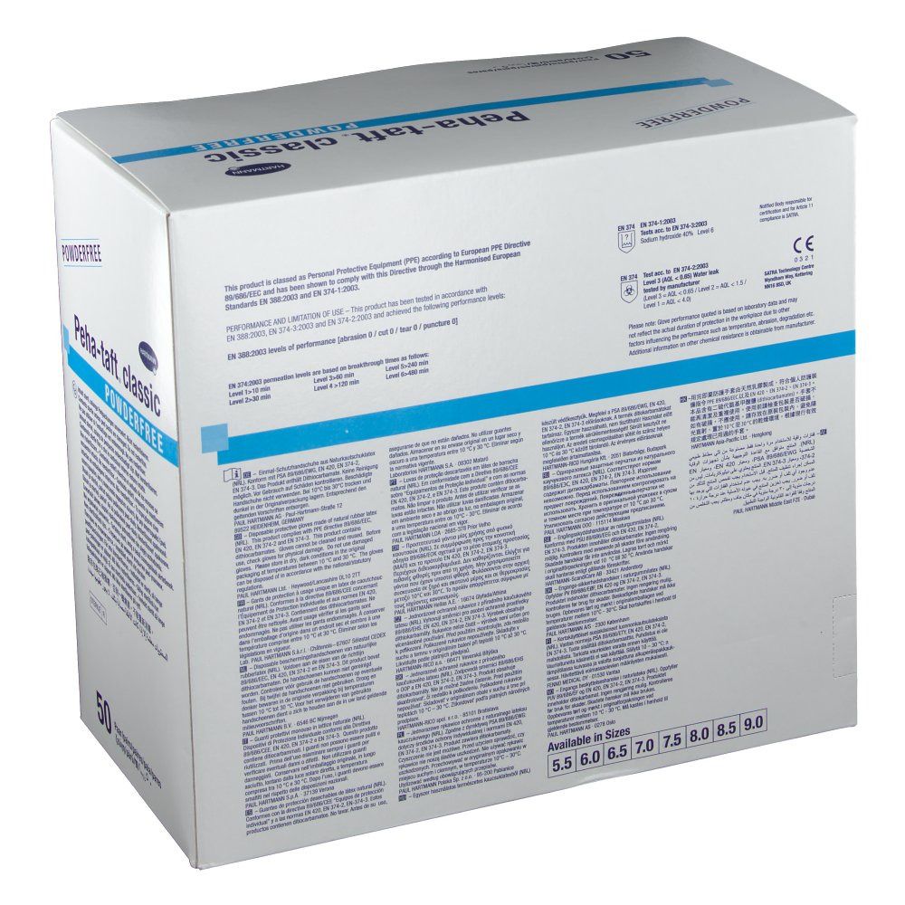 Hartmann Peha-taft® classic non poudré T6,5