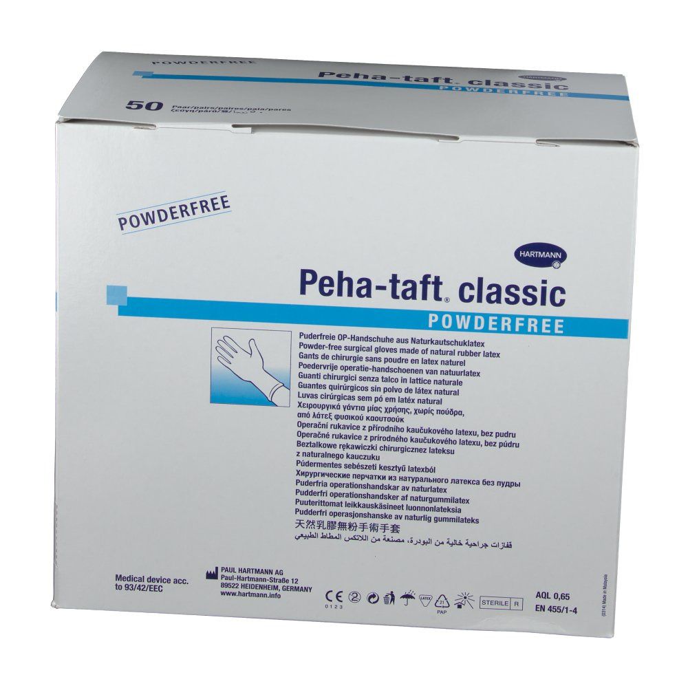 Hartmann Peha-taft® classic non poudré T6,5