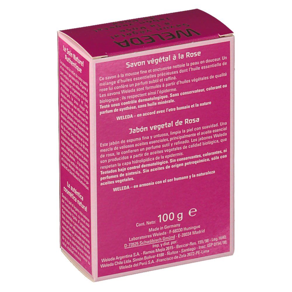 Weleda Savon végétal à la Rose
