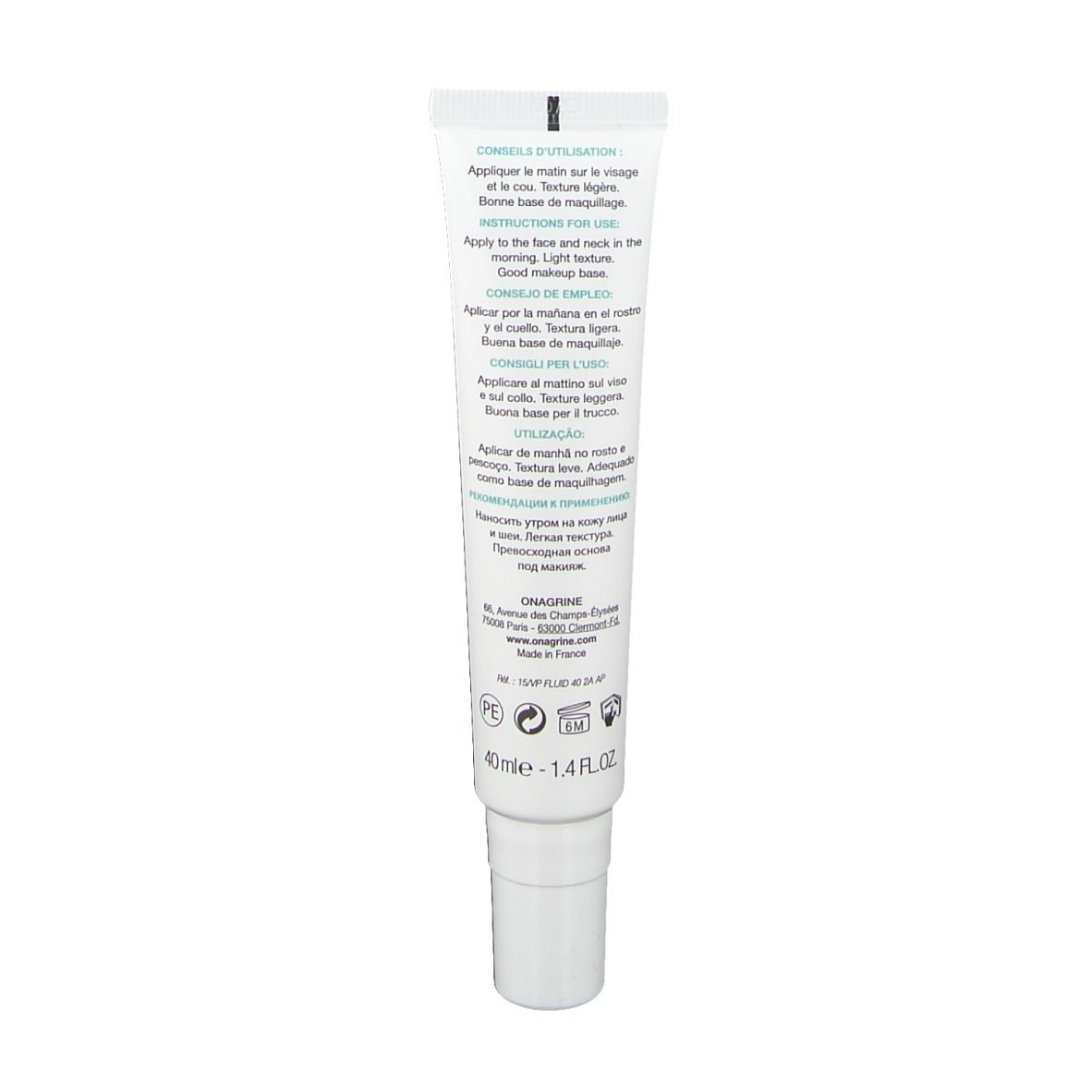 Onagrine Visibly Pure Mattierendes Tagesfluid 40 Ml | Für Normale Bis Mischhaut | Reduziert Glanz & Spendet Feuchtigkeit