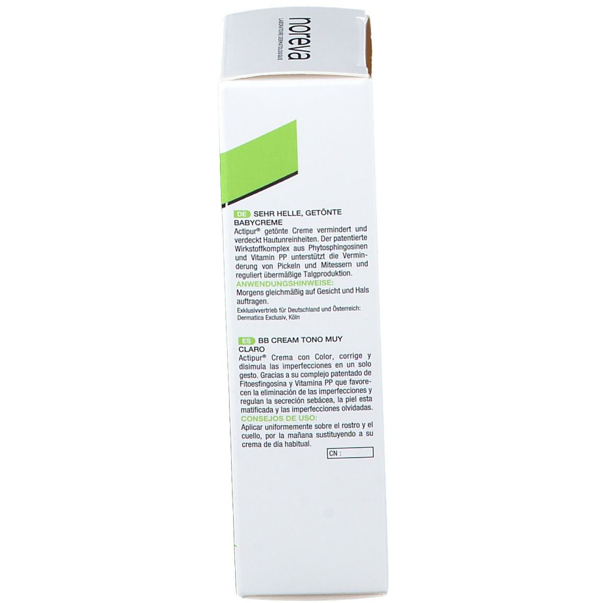 Noreva Laboratoires Actipur® BB Crème teint très claire