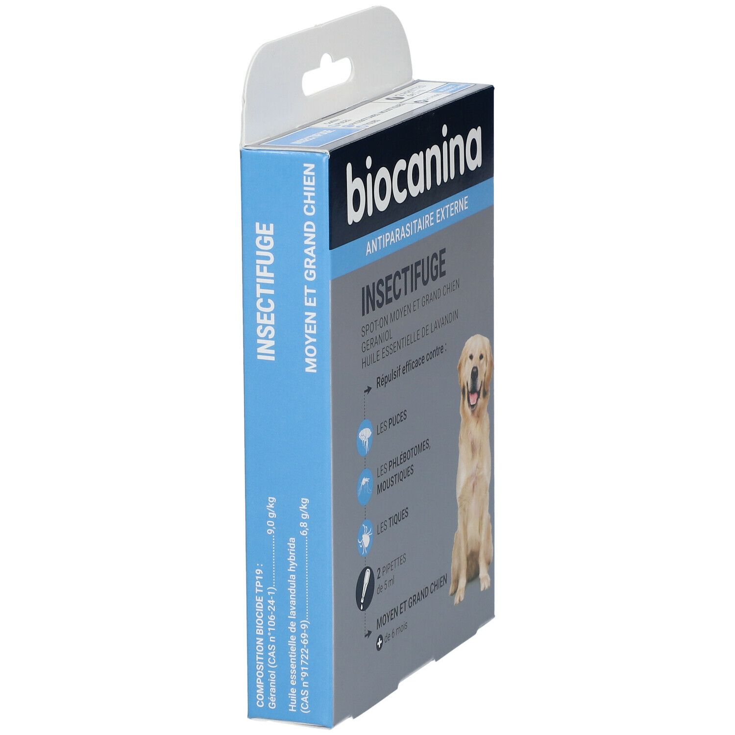biocanina Insectifuge naturel spot-on moyen et grand chien