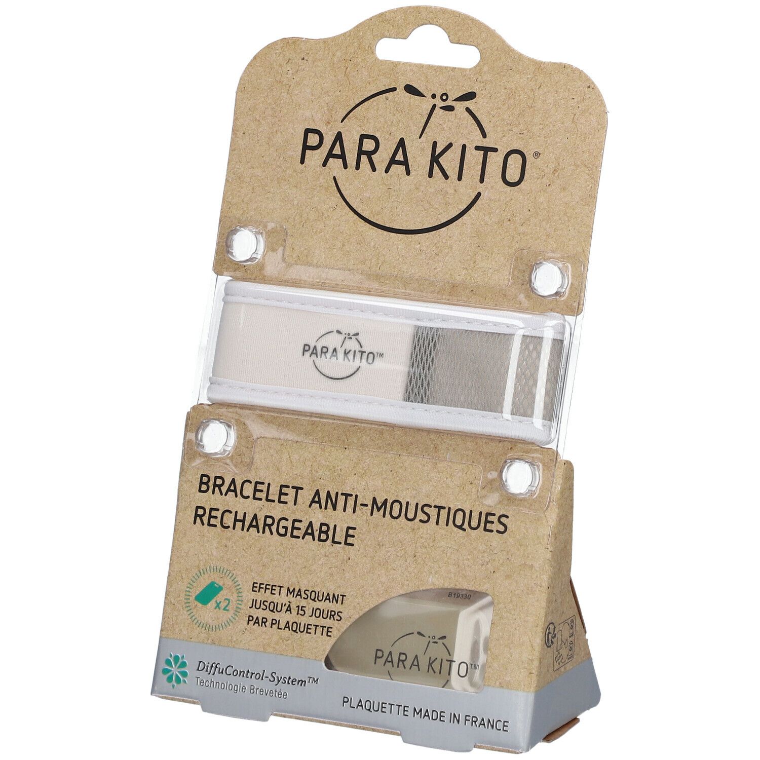 PARA KITO™ Bracelet anti-moustiques blanc
