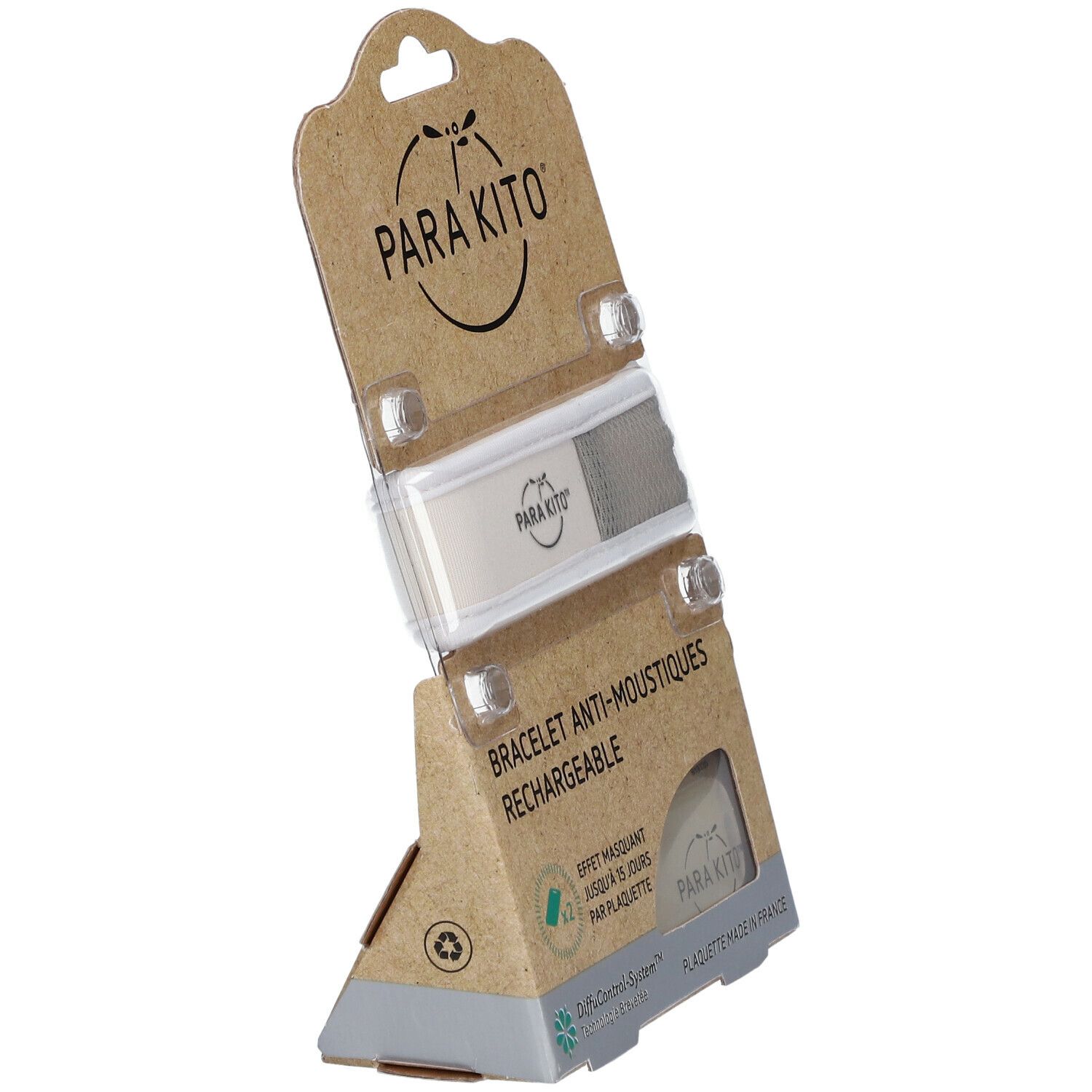 PARA KITO™ Bracelet anti-moustiques blanc