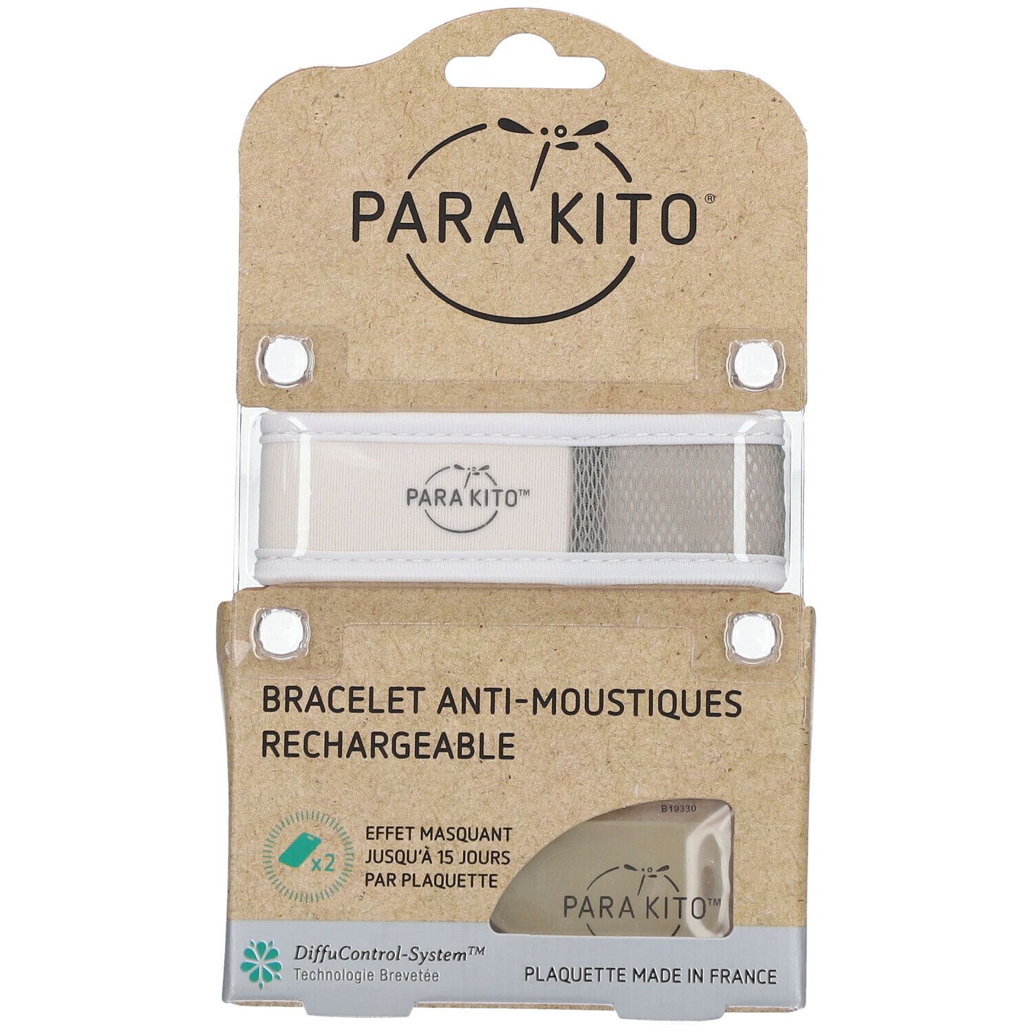 PARA KITO™ Bracelet anti-moustiques blanc