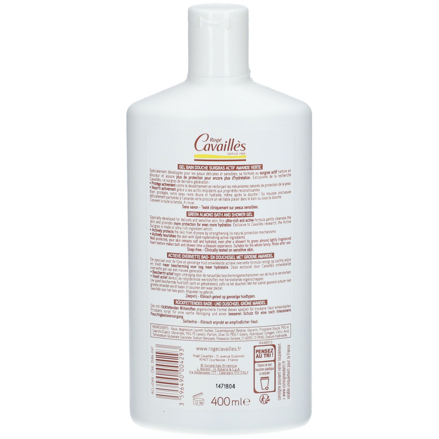 Rogé Cavaillès Gel bain et douche - Amande verte