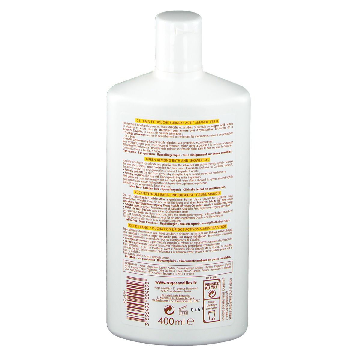 Rogé Cavaillès Gel bain et douche - Amande verte