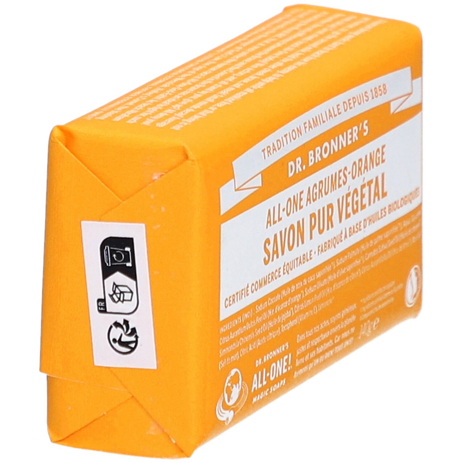 DR.BRONNER'S Savon Pur Végétal Agrumes Orange