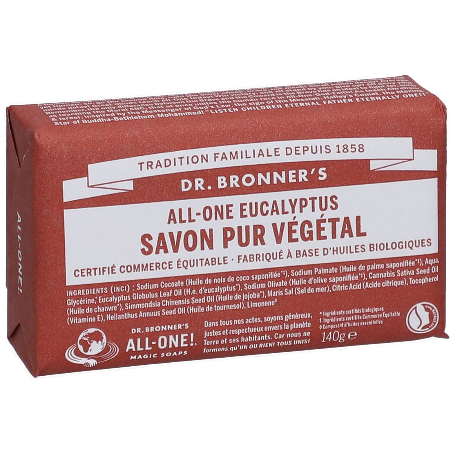 Dr Bronner's Savon Pur Végétal All-One Eucalyptus