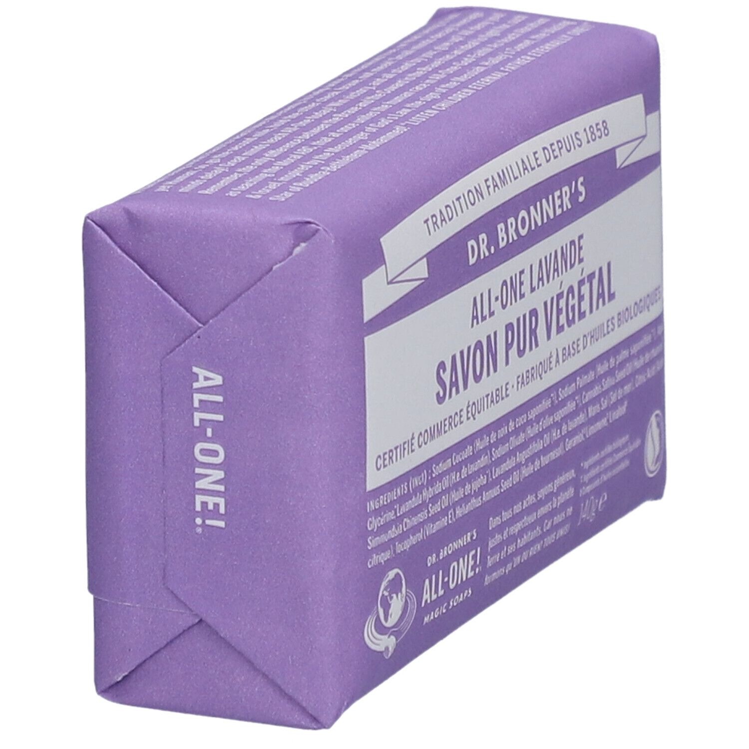 Dr Bronner's Savon Pur Végétal All-One Lavande
