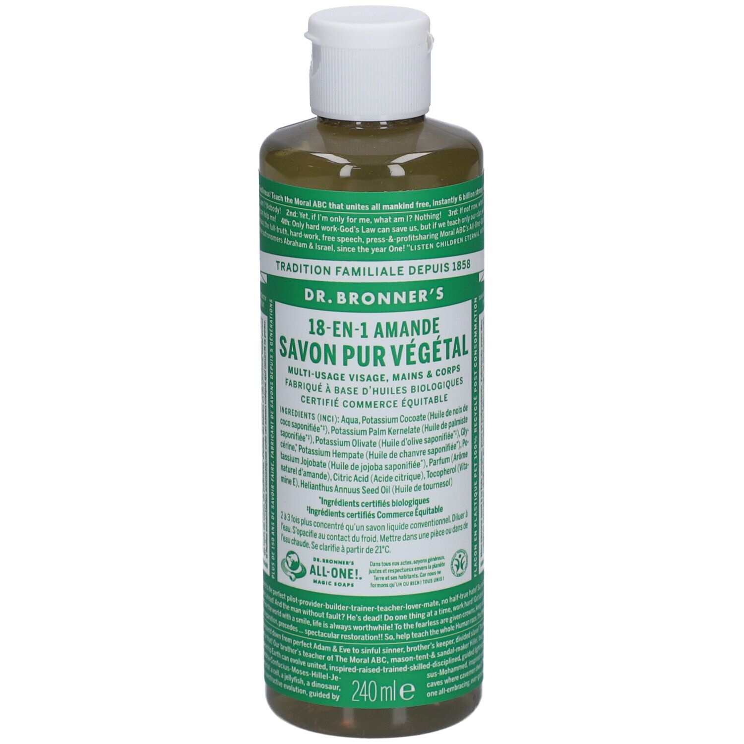 DR BRONNER'S savon liquide amande