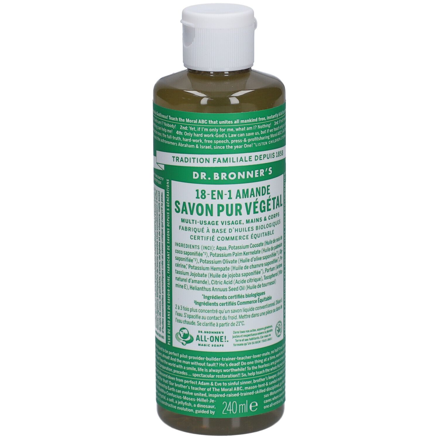 DR BRONNER'S savon liquide amande