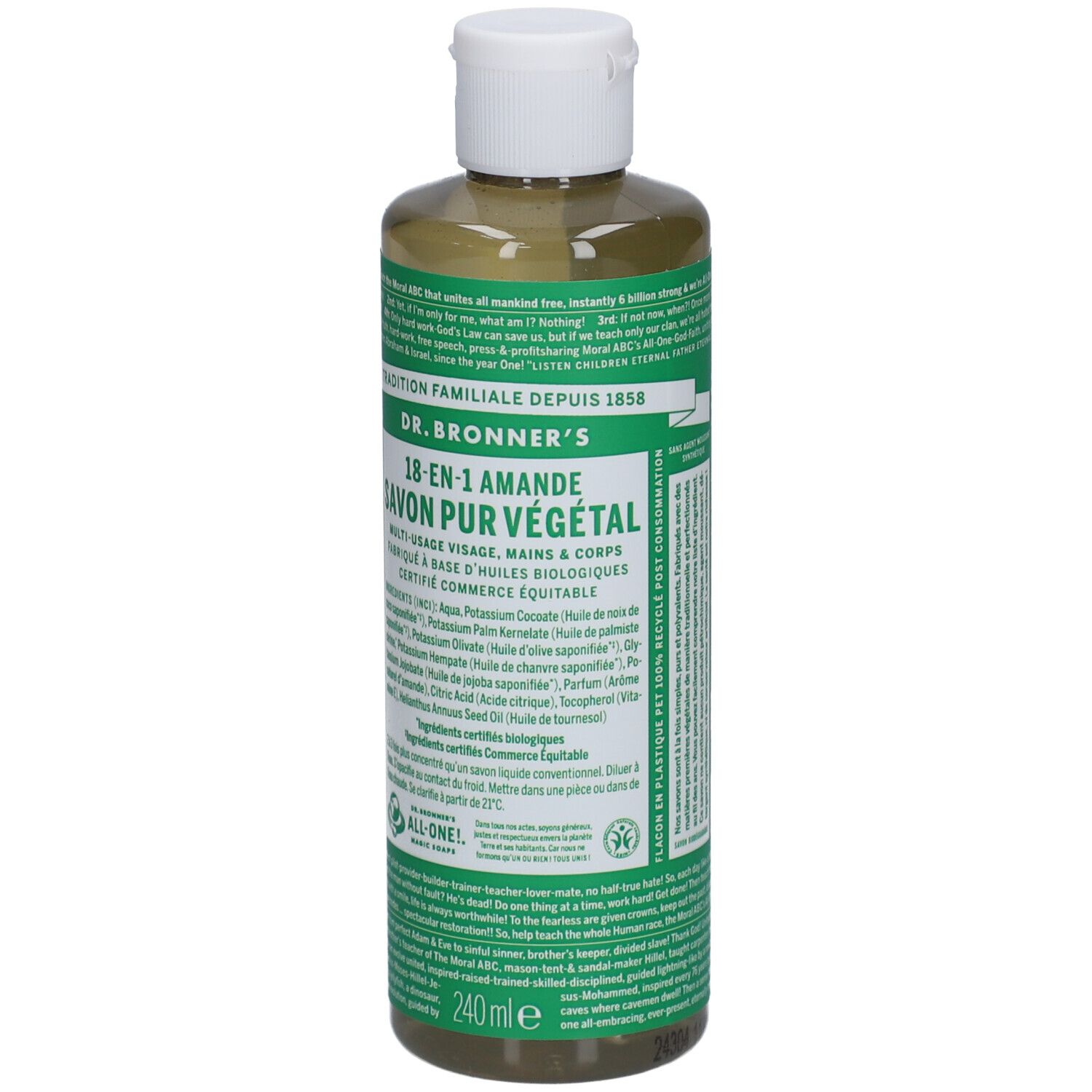 DR BRONNER'S savon liquide amande
