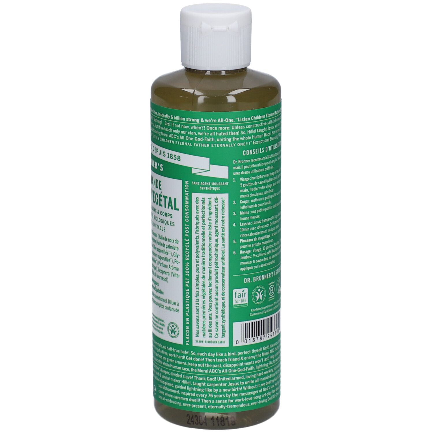 DR BRONNER'S savon liquide amande