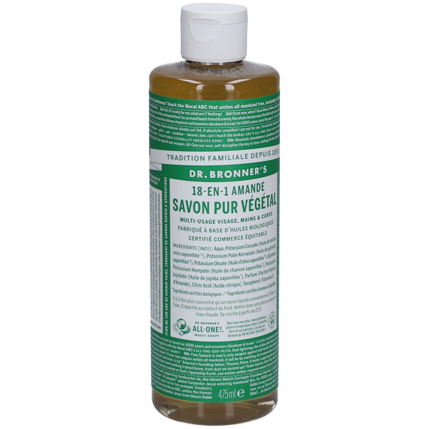 DR BRONNER'S savon liquide amande
