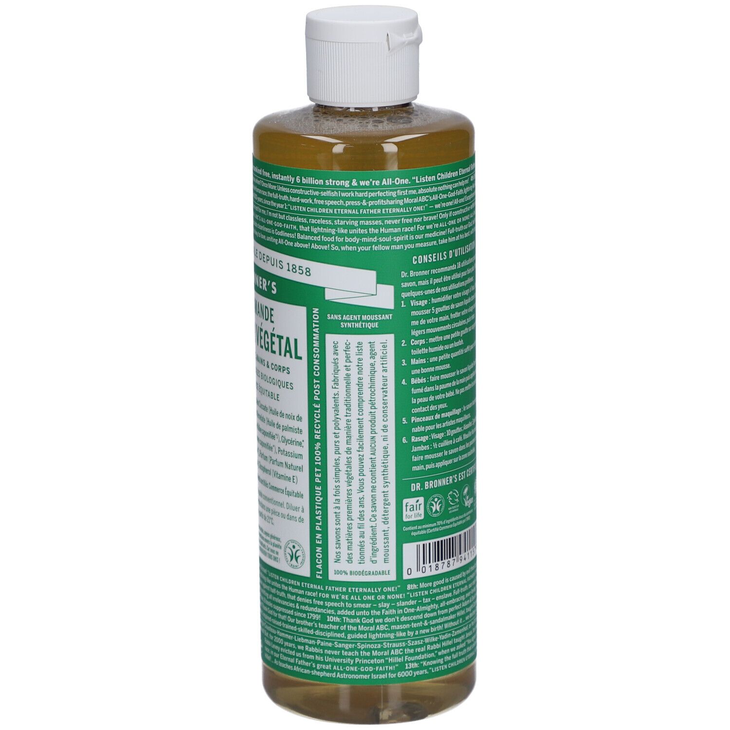 DR BRONNER'S savon liquide amande