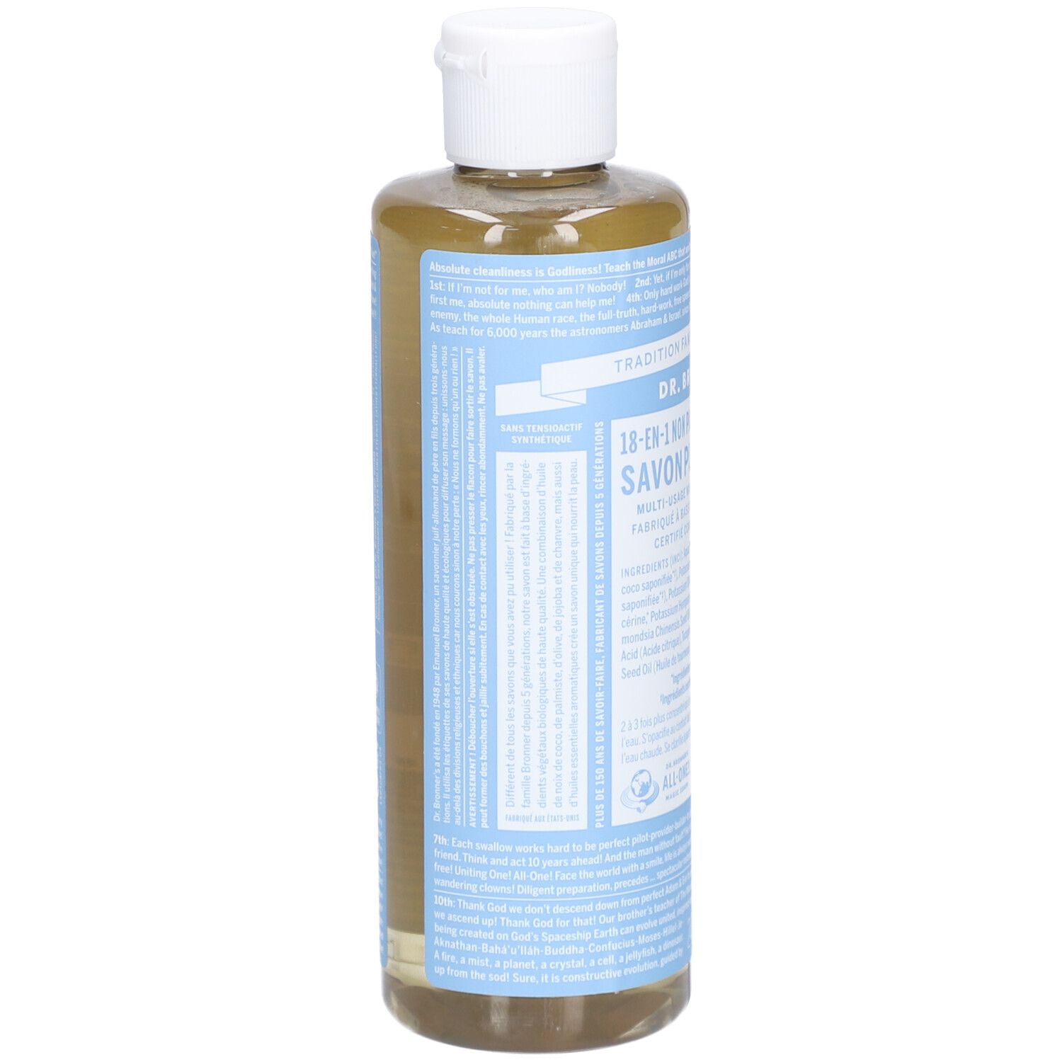 DR BRONNER'S savon liquide sans parfum