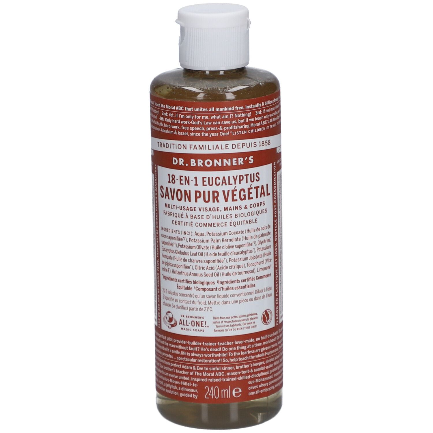 DR BRONNER'S savon liquide eucalyptus