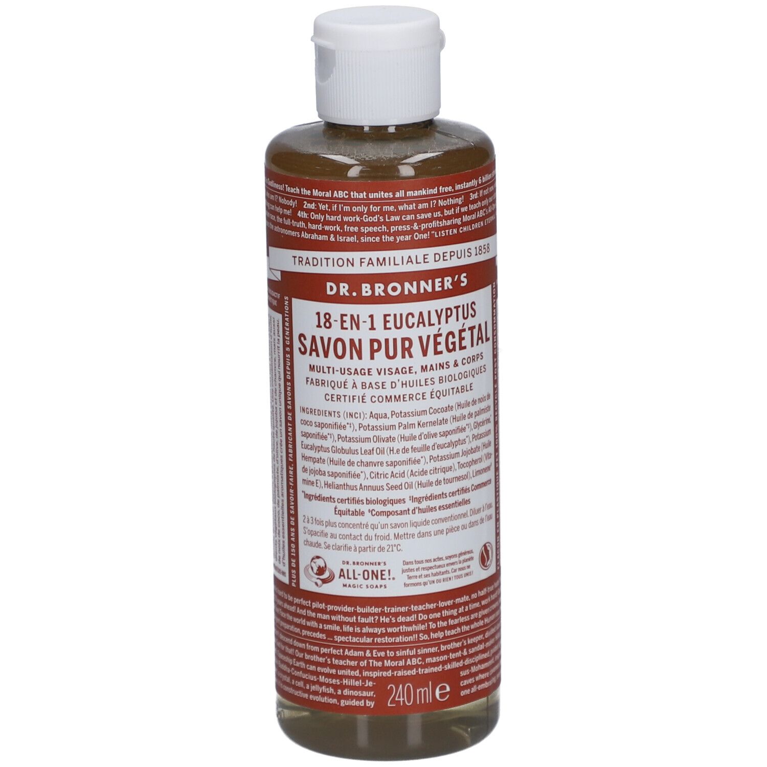 DR BRONNER'S savon liquide eucalyptus
