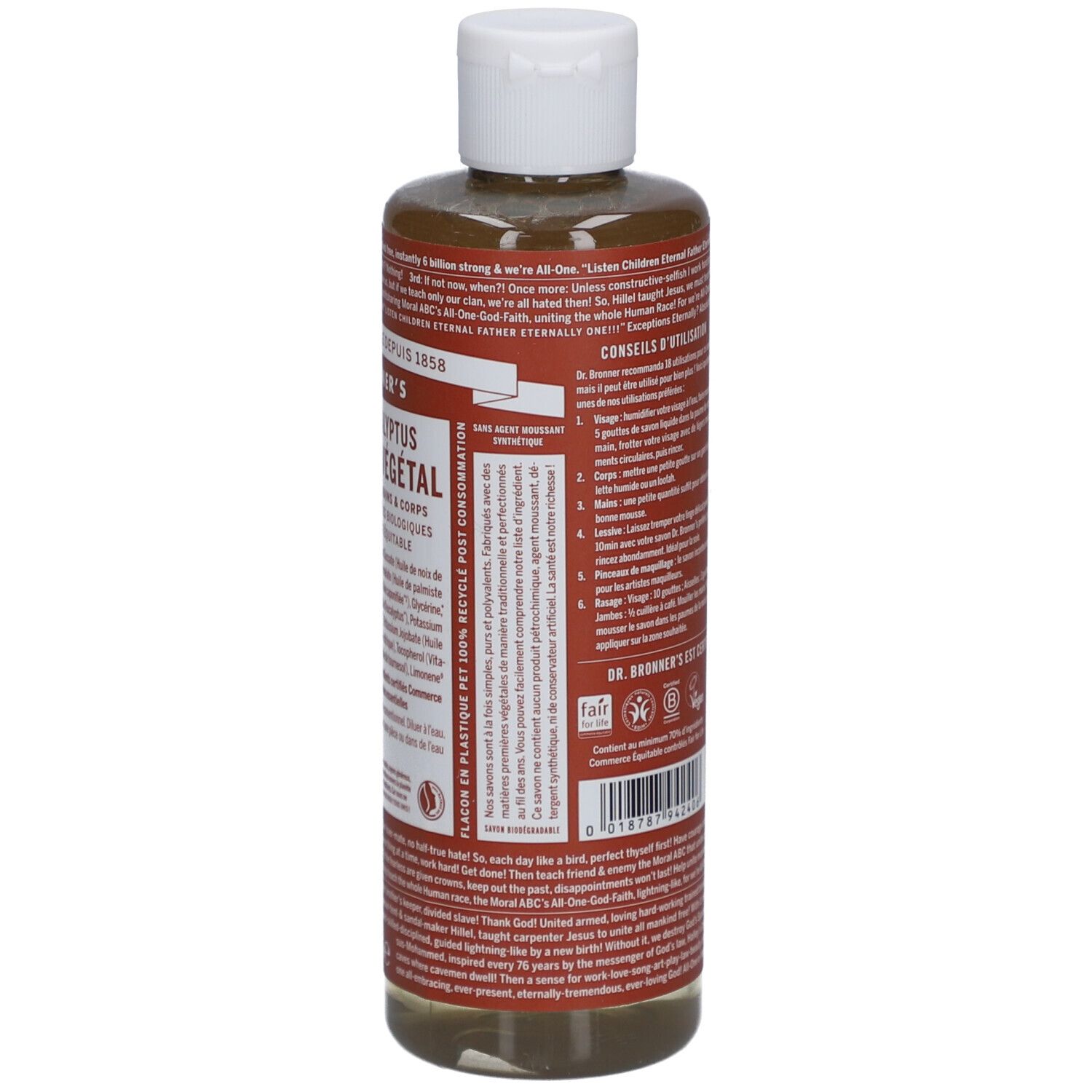DR BRONNER'S savon liquide eucalyptus
