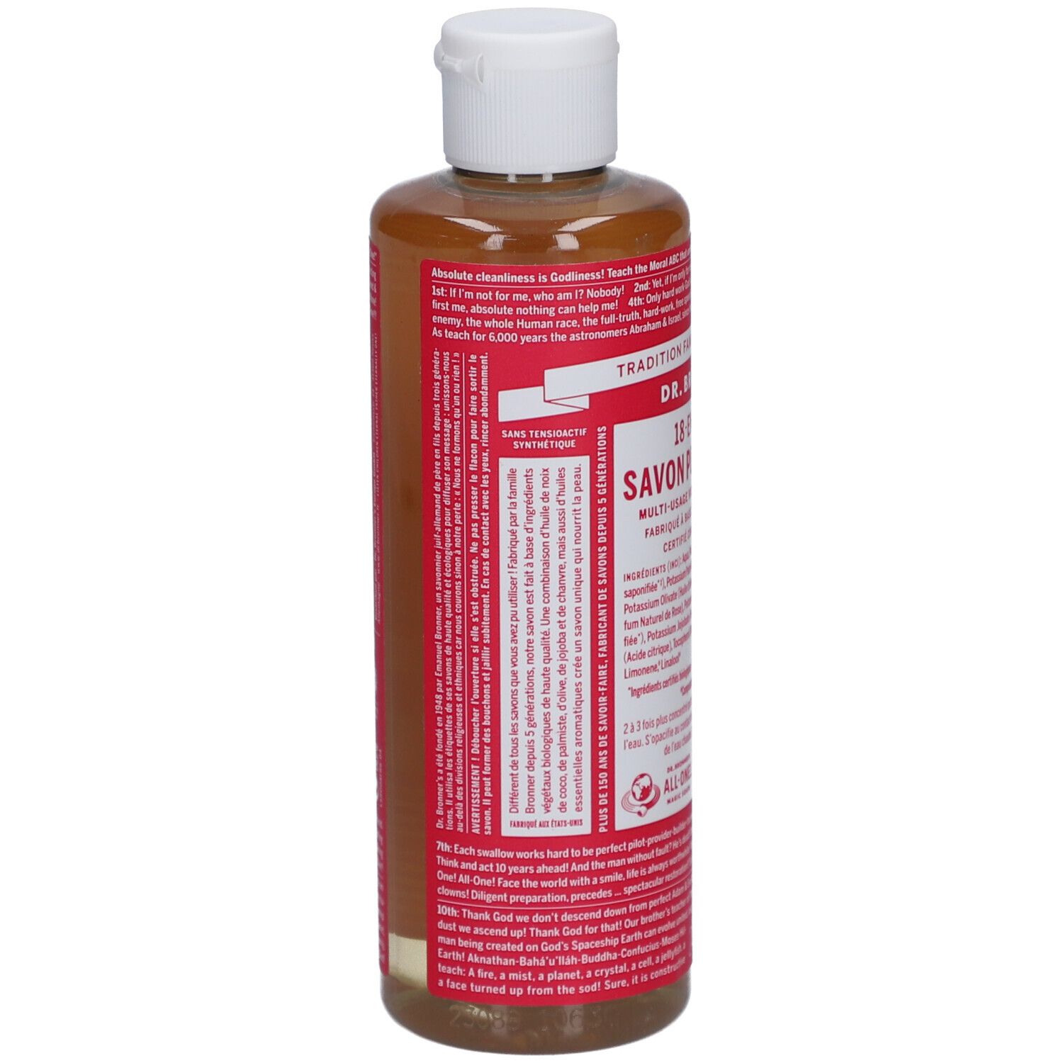 DR BRONNER'S savon liquide sans parfum