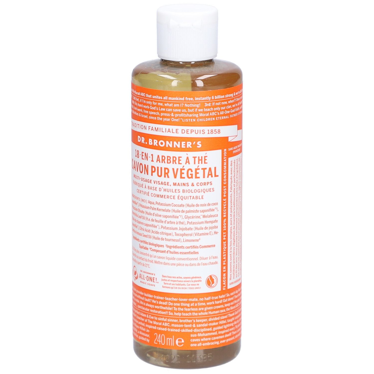 DR BRONNER'S savon liquide arbre the