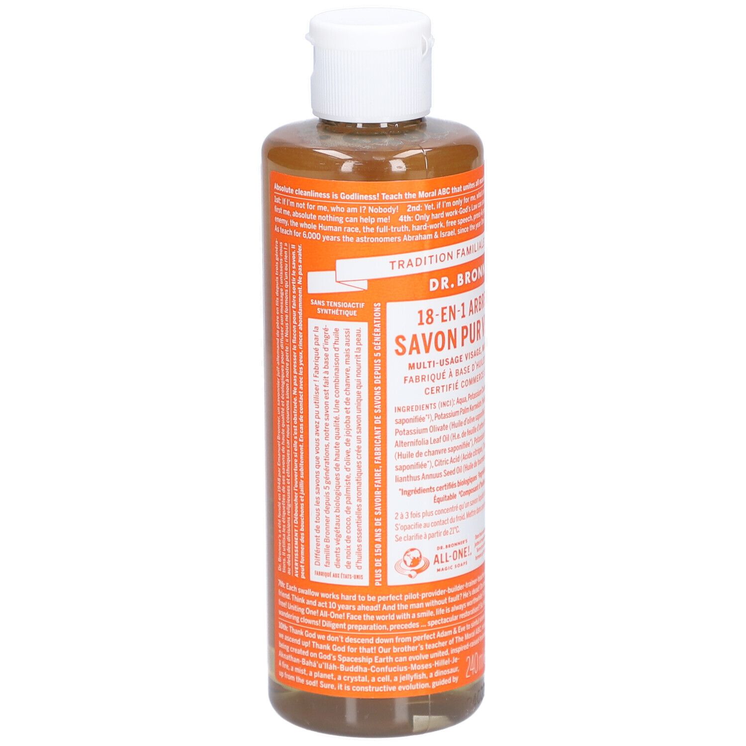DR BRONNER'S savon liquide arbre the