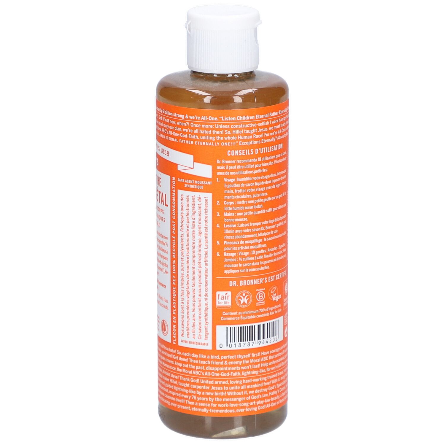 DR BRONNER'S savon liquide arbre the