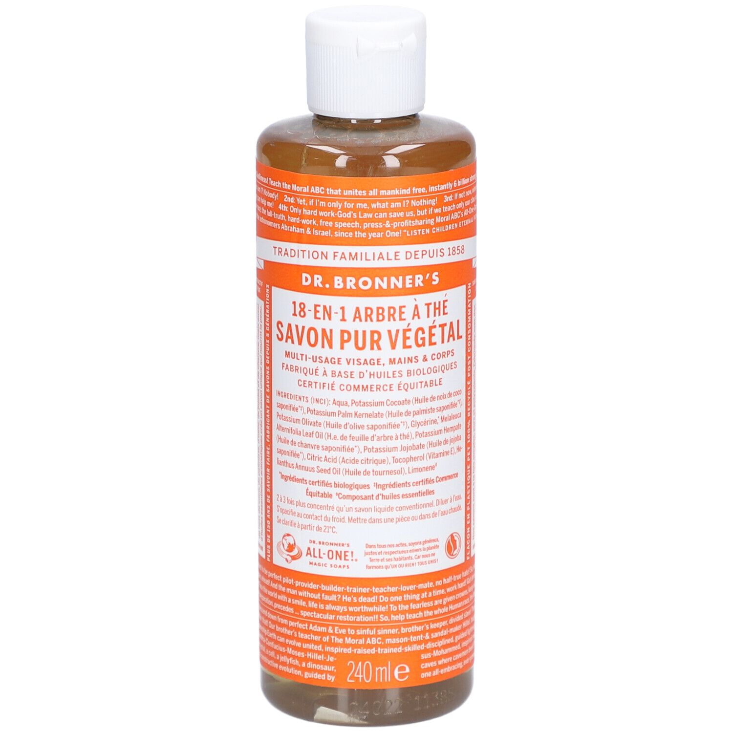 DR BRONNER'S savon liquide arbre the