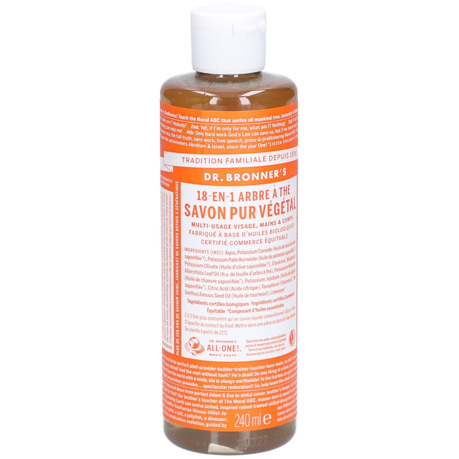 DR BRONNER'S savon liquide arbre the