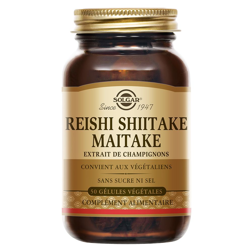 SOLGAR Reishi Shiitake Maitake - Défenses immunitaires