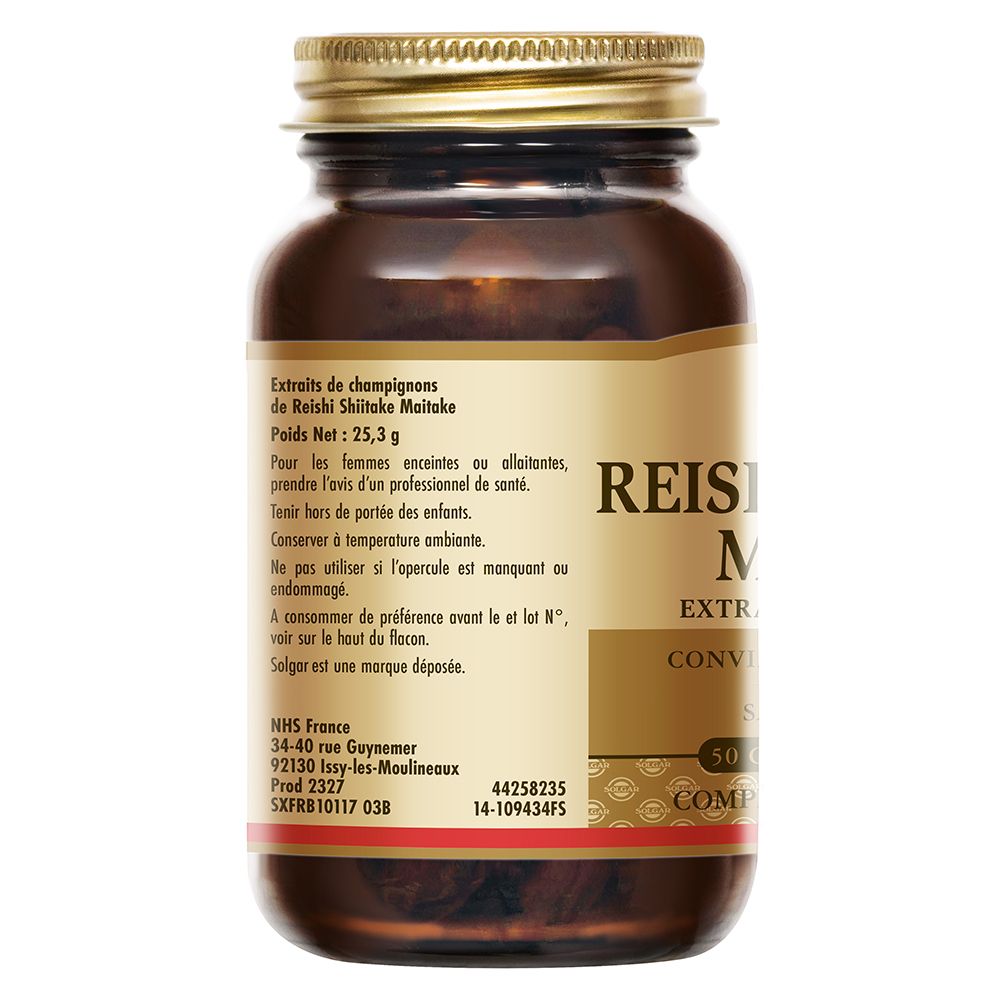 SOLGAR Reishi Shiitake Maitake - Défenses immunitaires