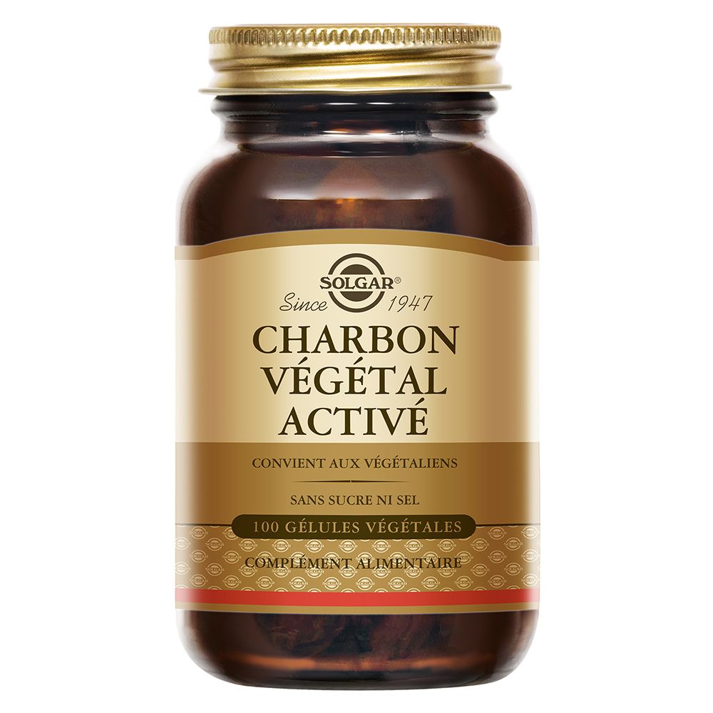 SOLGAR Charbon Végétal - Digestion - Detox
