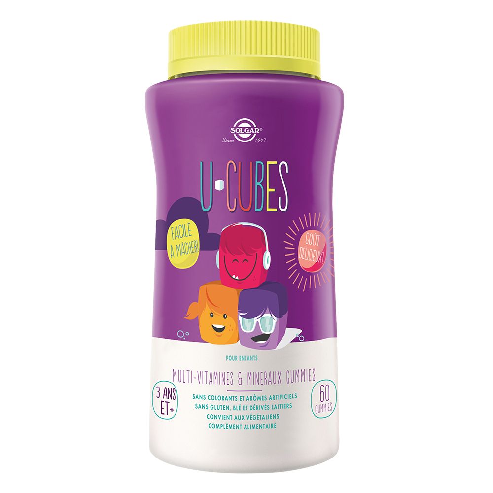 SOLGAR U-Cubes Vitamines et Minéraux - Enfants - Défenses immunitaires, Vitalité