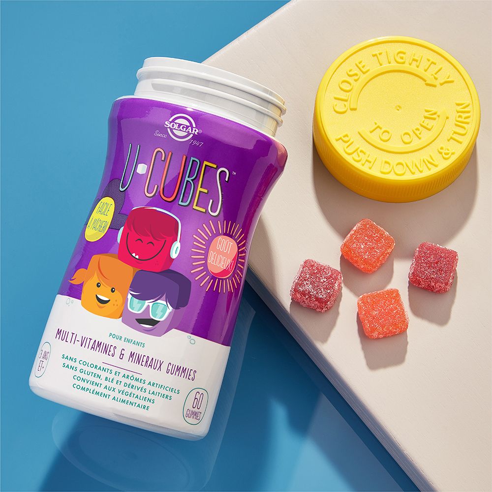 SOLGAR U-Cubes Vitamines et Minéraux - Enfants - Défenses immunitaires, Vitalité