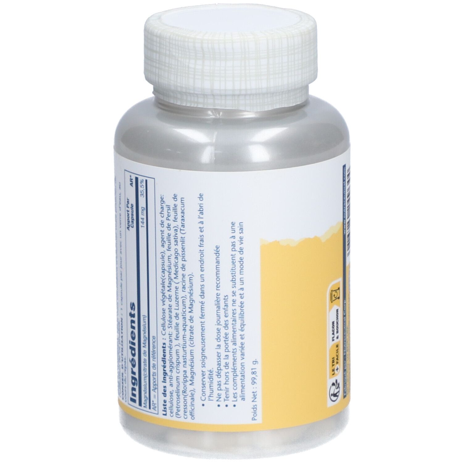 Solaray Citrate de Magnésium 144 mg
