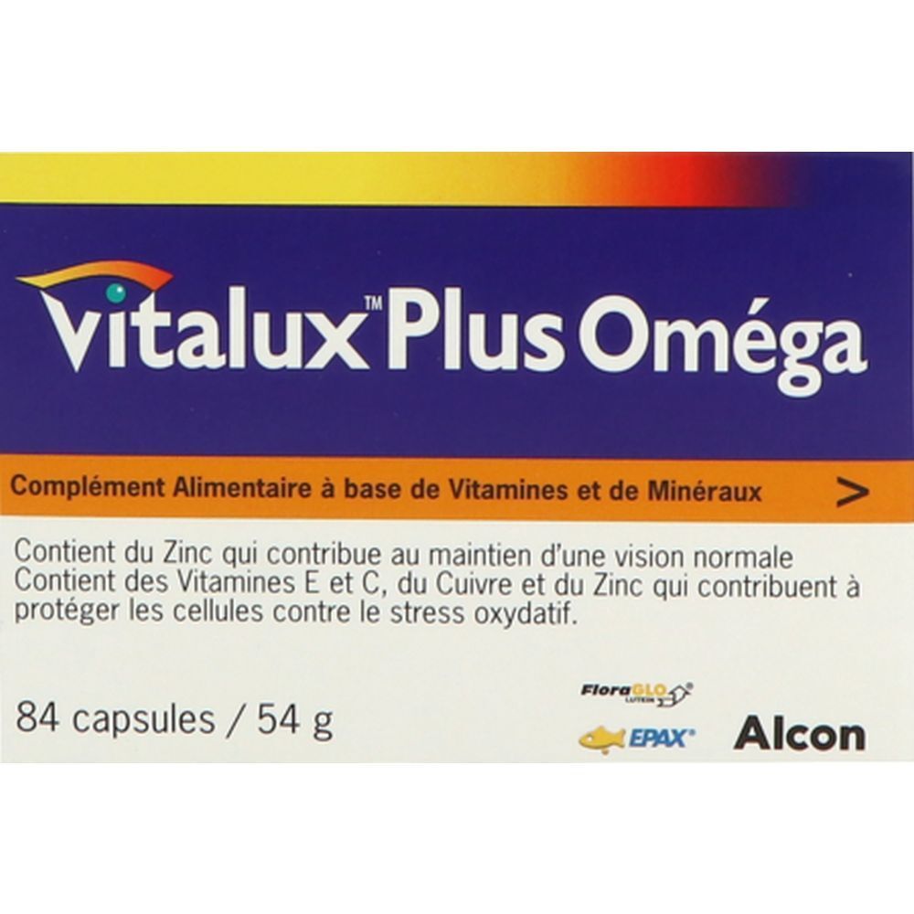 Vitalux Plus Omega Vision et protection cellulaire