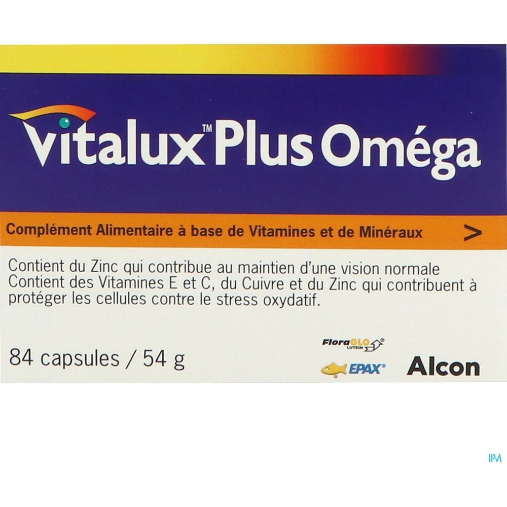 Vitalux Plus Omega Vision et protection cellulaire