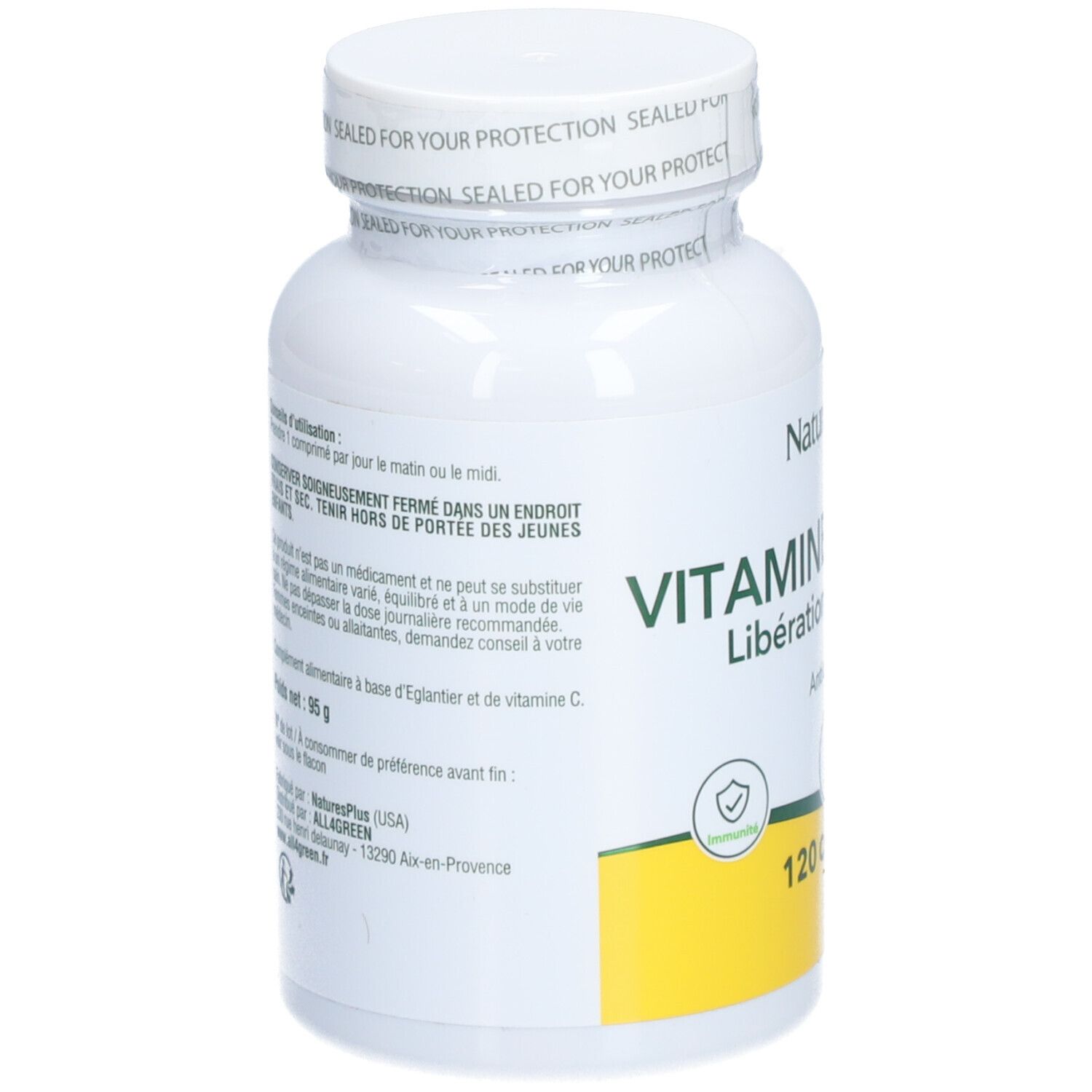 NATURE'S+ VIT C 500MG LP CPR 120