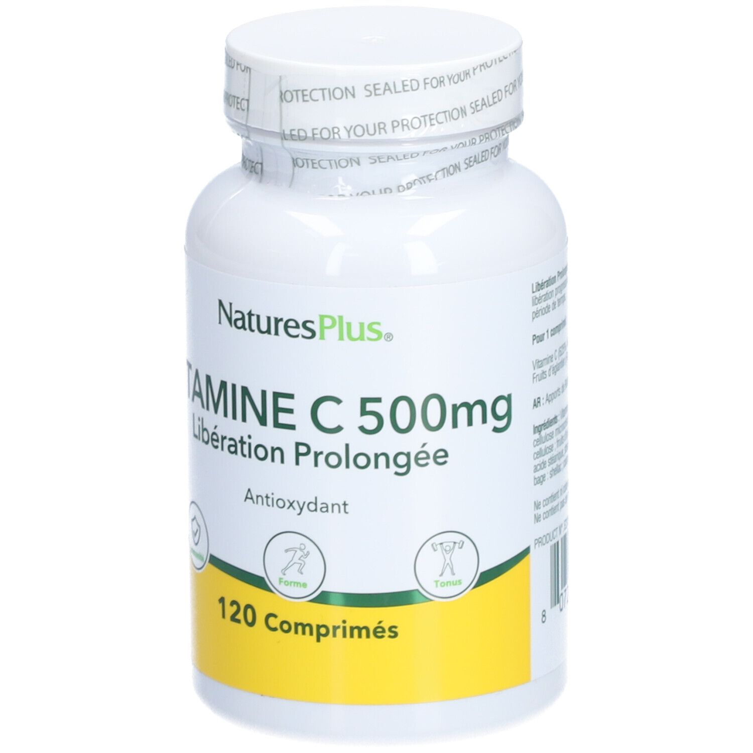 NATURE'S+ VIT C 500MG LP CPR 120