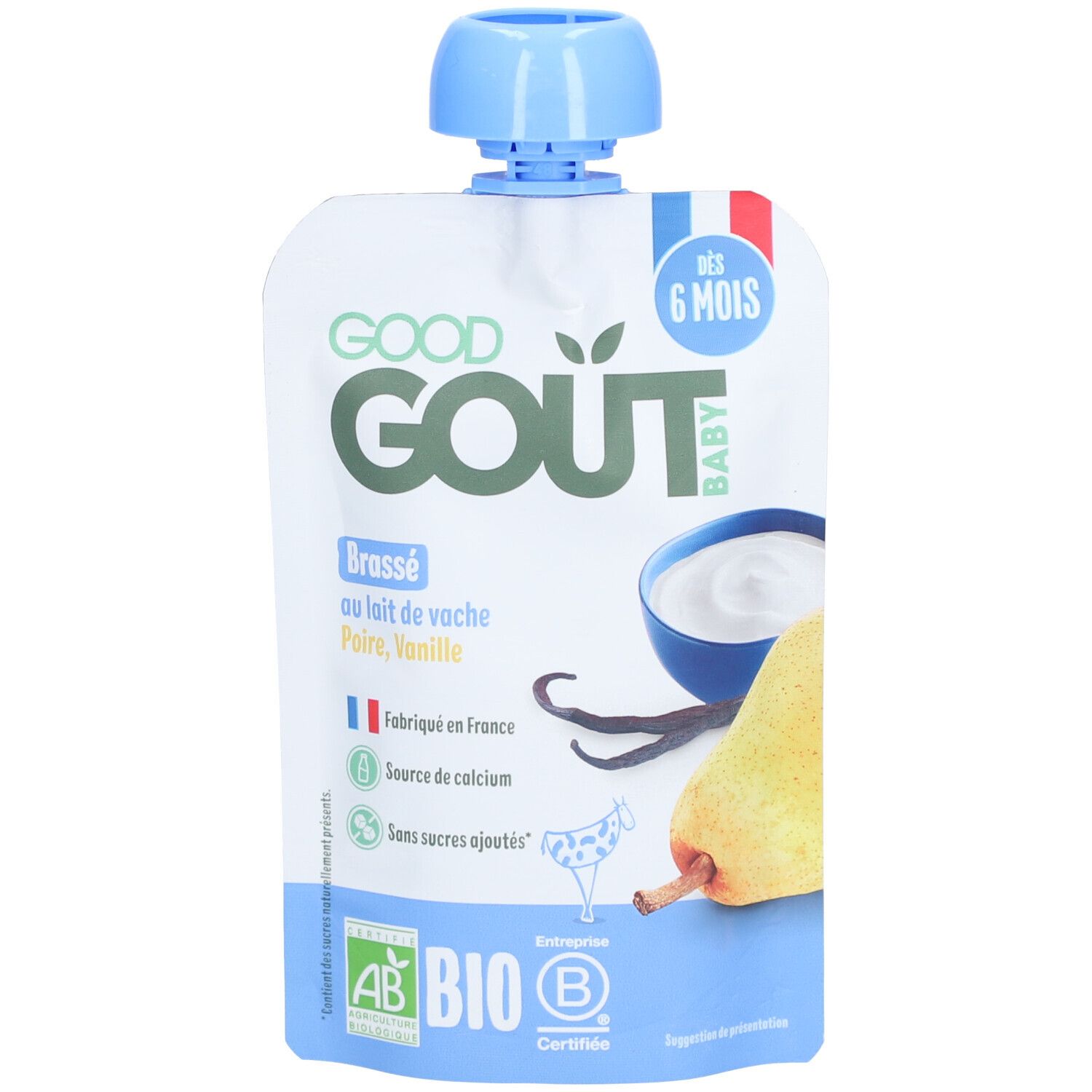 Good Goût Brassé au Lait de Vache Poire Vanille
