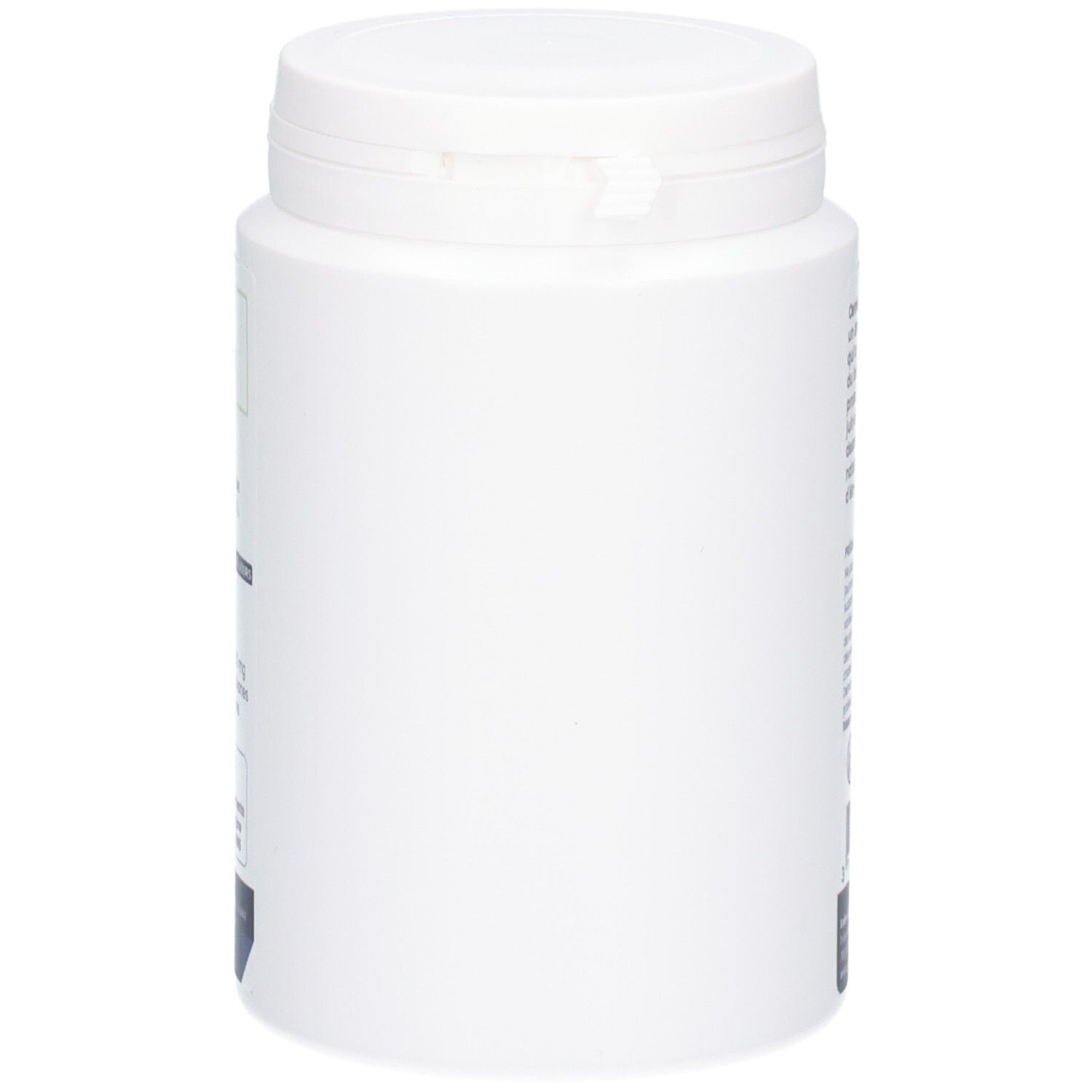 Côté d'un pot blanc de 180 gélules Desmodium.
