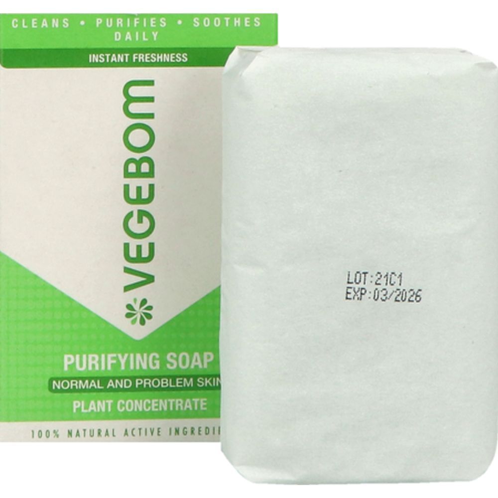 Vegebom Savon Purifiant, Savon purifiant, pain 100 g
