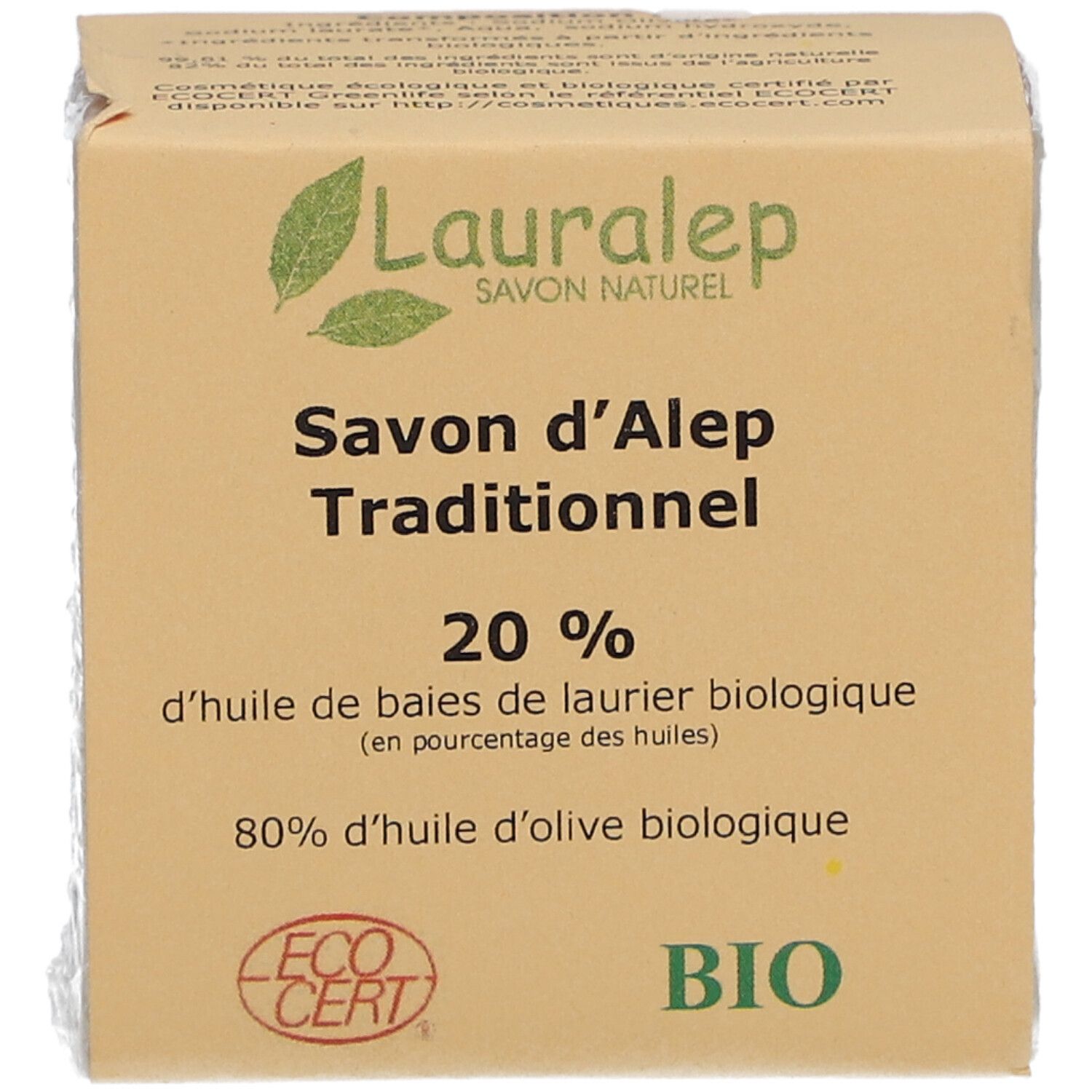 LAURALEP Savon d'Alep 20%