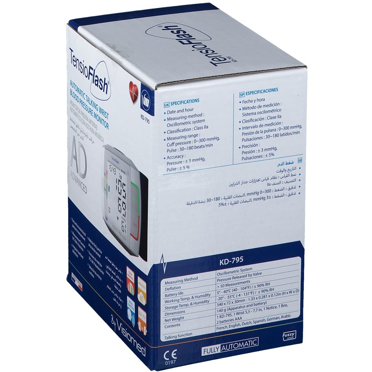TensioFlash® AD ADVANCED Monitor de presion arterial
