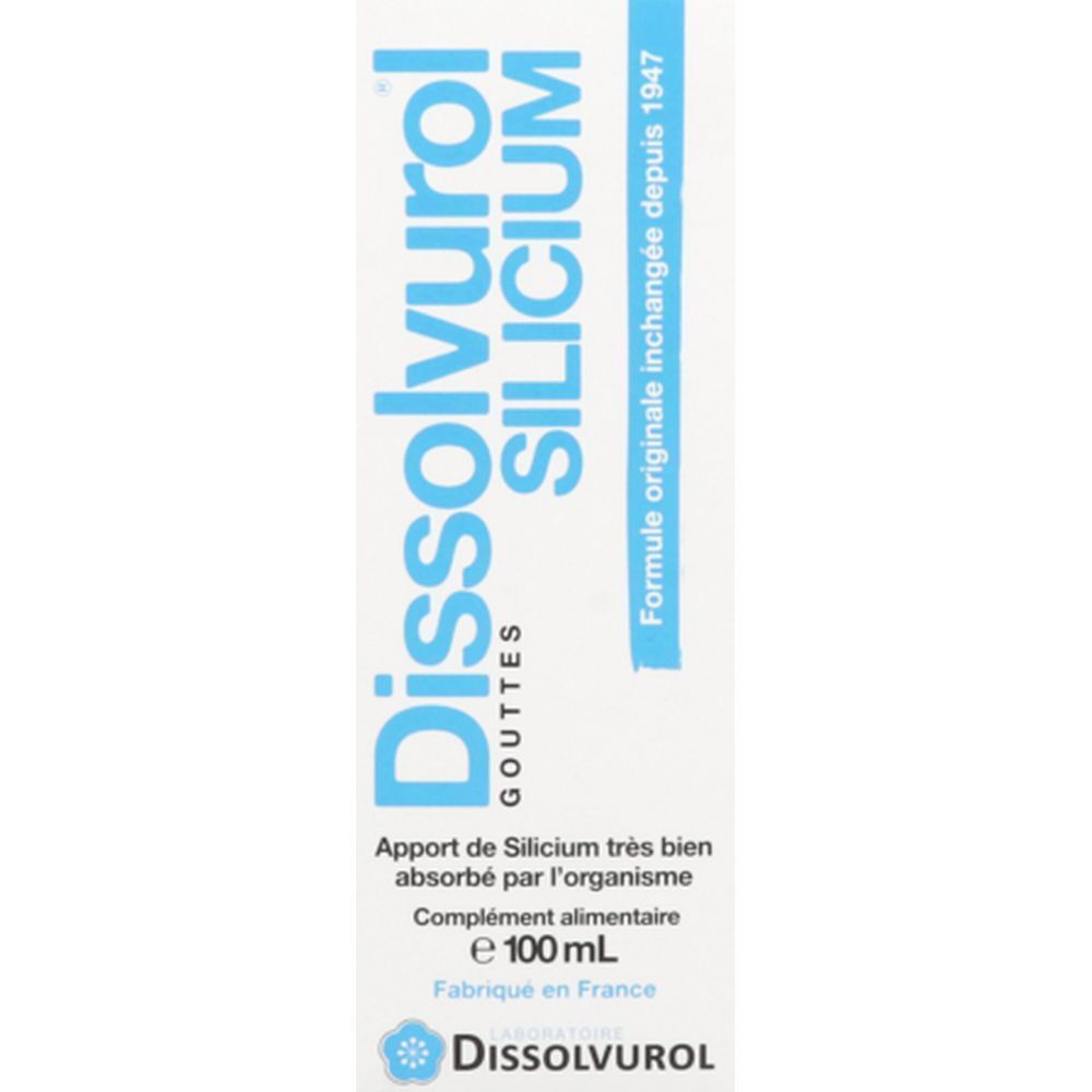 Dissolvurol Silicium, Solution buvable, complément alimentaire à base de silicium, fl 100