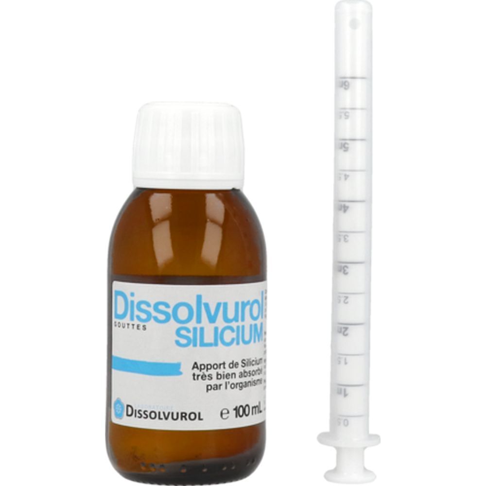 Dissolvurol Silicium, Solution buvable, complément alimentaire à base de silicium, fl 100